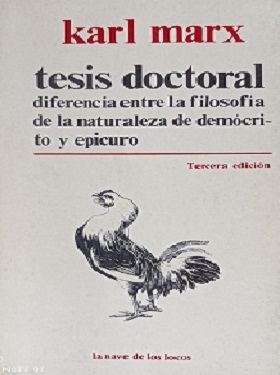 Tesis doctoral diferencia entre la filosofía de la naturaleza de demócrito y epicuro